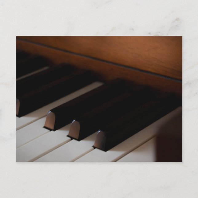 Pretty Piano Postcard (Front)