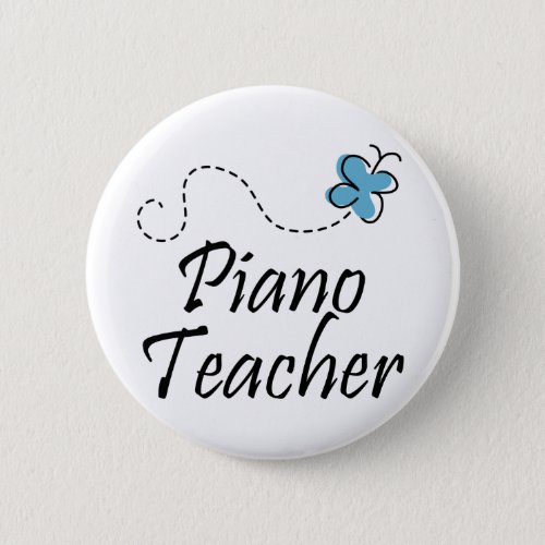 Pretty Piano Teacher Button