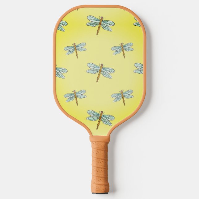 Pretty pickle ball paddle dragonfly (Front)