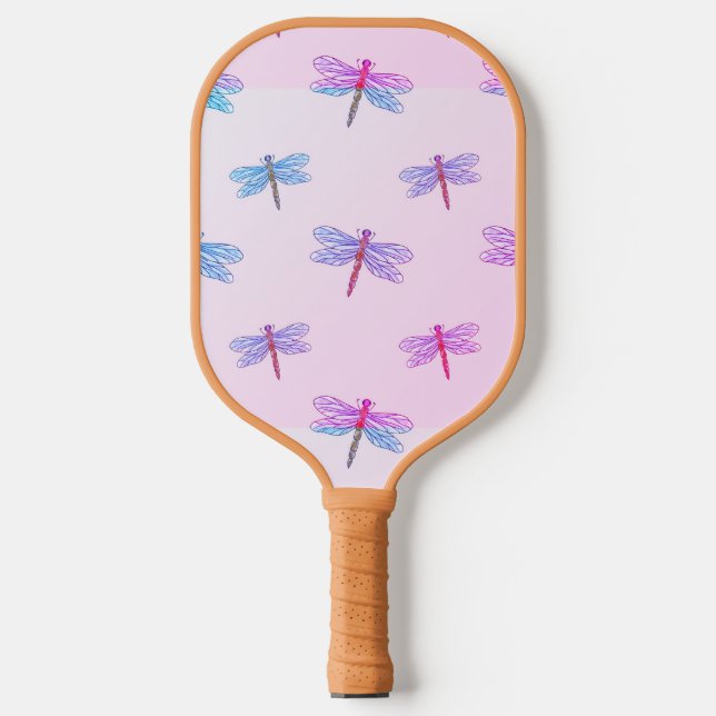 Pretty pickle ball paddle dragonfly (Front)