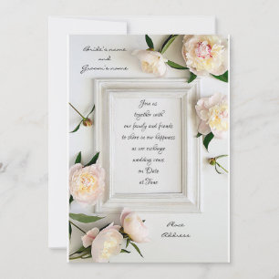 Pretty Picture Frame Wedding Invitation
