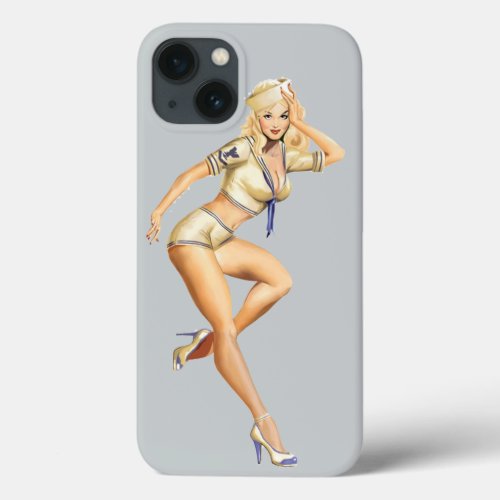 Pretty Pin Up Girl iPhone 13 Case