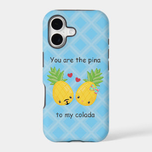 Pretty Pineapple Tropical Pina Colada Romantic iPhone 17 Case