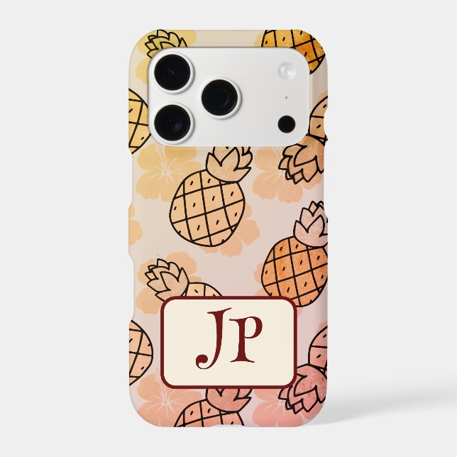 Pretty Pineapples Iphone Case (Back)
