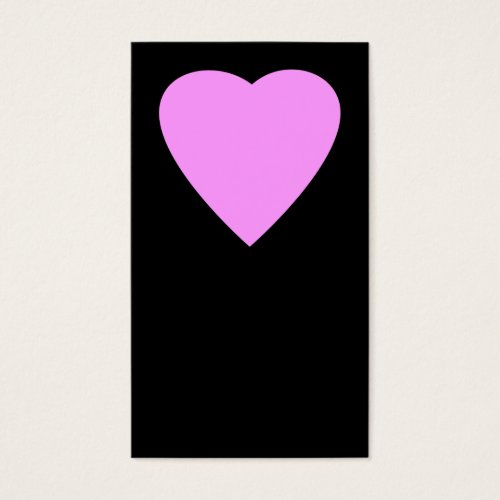 Pretty Pink and Black Love Heart. Business Card Templates
