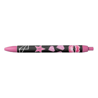 Pretty Pink and Black  Sigil Pen