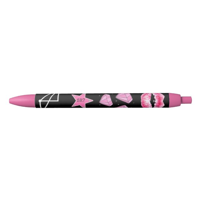 Pretty Pink and Black  Sigil Pen (Front)