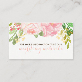 Pretty Pink and Blush Peonie Flowers Website Cards