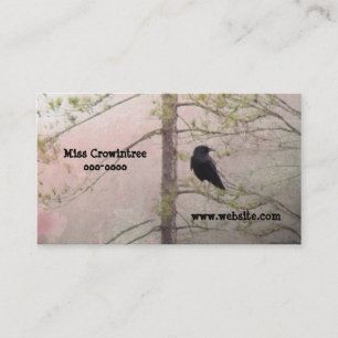 Pretty Pink and Crow Business Card