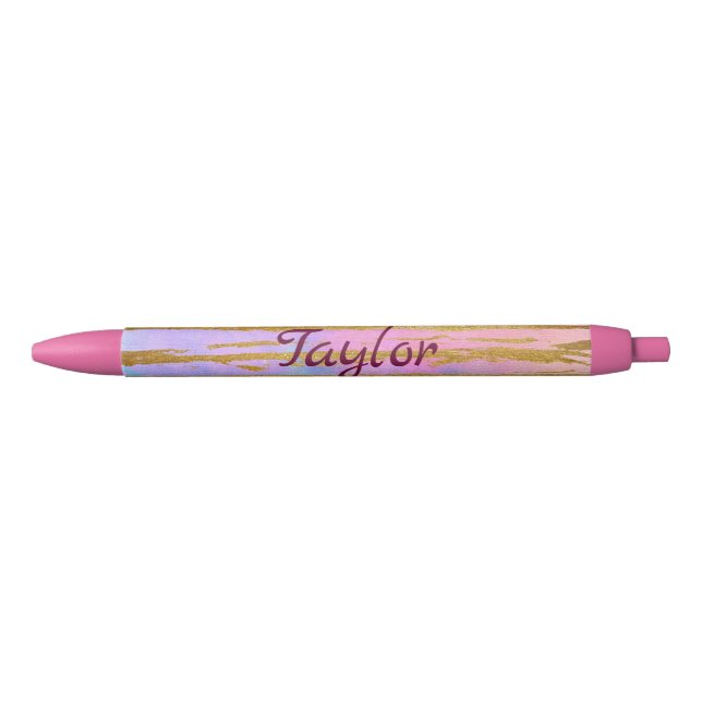 Pretty Pink and Gold Chic Pen (Front)
