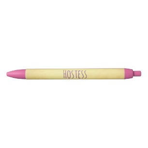 Pretty Pink and Gold Hostess Pen
