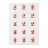 Pretty Pink and Gold Hot Air Balloons Edible Frosting Rounds (Sheet)