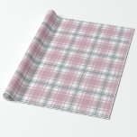 Pretty Pink and Gray Plaid Gift Wrap<br><div class="desc">Give your recipients your best. Use this lovely, sophisticated plaid in pink and gray, high-quality gift wrap with a grid back for easy cutting. You'll appreciate the ease of use and your recipients will love its elegant beauty. Good for all occasions and holidays, very versatile. Thanks for looking we appreciate...</div>