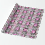 Pretty Pink and Gray Unique Plaid Wrapping Paper<br><div class="desc">Give your recipients your best. Use this lovely, sophisticated plaid, high-quality gift wrap with a grid back for easy cutting. You'll appreciate the ease of use and your recipients will love its elegant beauty. Good for all occasions and holidays, very versatile. Thanks for looking we appreciate your business here at...</div>