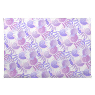 Pretty Pink and Purple Pastel Art Deco Pattern Placemat