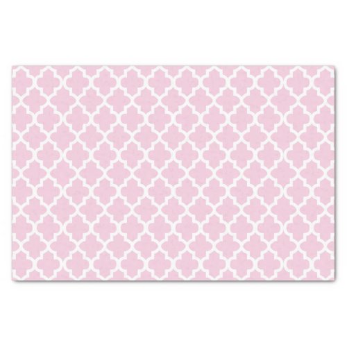 Pretty Pink and Quatrefoil Pattern _ DIY Color Tissue Paper