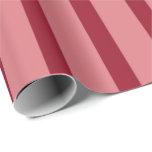 Pretty Pink and Red Striped Pattern Wrapping Paper