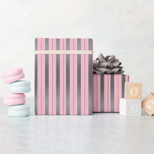 Pink and deals silver wrapping paper