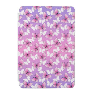 Pretty Pink and White Butterfly iPad Smart Cover