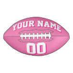 Pretty Pink And White Custom Football at Zazzle