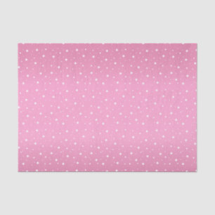 Pretty Pink and White Stars Tissue Paper