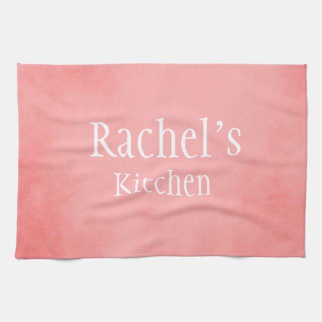 Pretty Pink and White Towel (Horizontal)