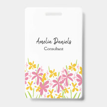 Pretty Pink and Yellow Floral