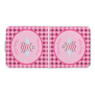Pretty Pink Baby Girl Bee Custom Beer Pong Table