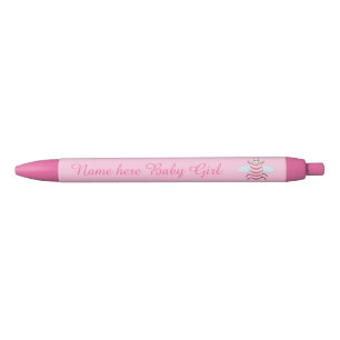 Pretty Pink Baby Girl Bee Custom Pen