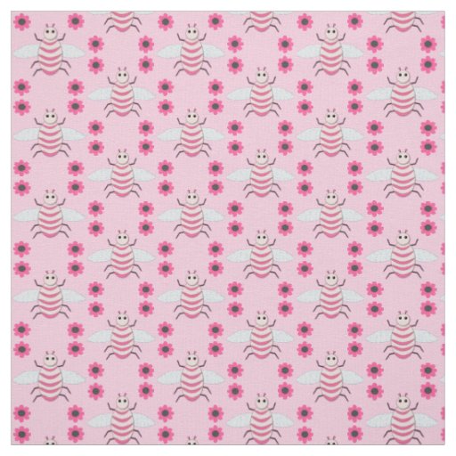 Pretty Pink Baby Girl Bee Fabric