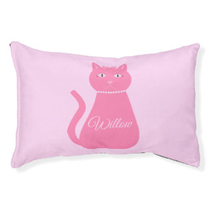 Pretty Pink Baby Girl Cat Custom Pet Cat Bed