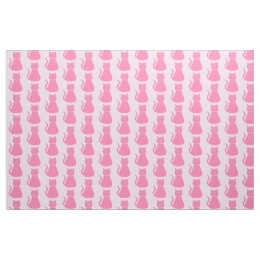 Pretty Pink Baby Girl Cat Fabric