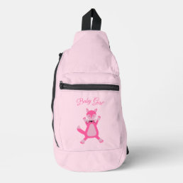 Pretty Pink Baby Girl Fox Custom Sling Bag