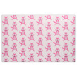 Pretty Pink Baby Girl Fox Patterned Fabric