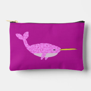 Pretty Pink Baby Girl Narwhal Accessory Pouch