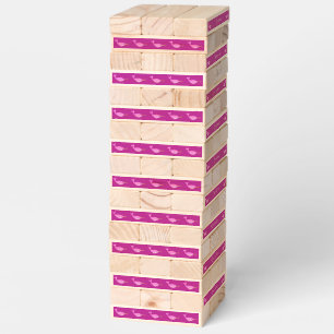 Pretty Pink Baby Girl Narwhal Custom Topple Tower