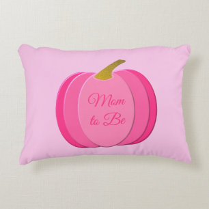 Pretty Pink Baby Girl Pumpkin Custom Double Sided Accent Pillow