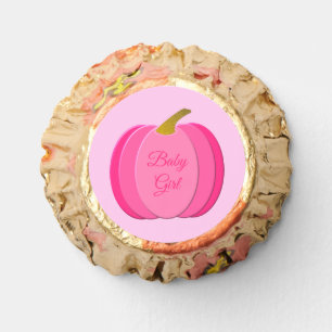 Pretty Pink Baby Girl Pumpkin Custom Reese's Peanut Butter Cups