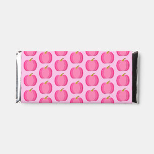 Pretty Pink Baby Girl Pumpkin Patterned Hershey Bar Favors