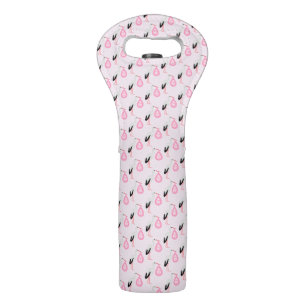 Pretty Pink baby Girl Stork Wine Bag