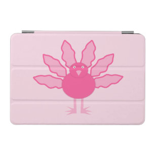 Pretty Pink Baby Girl Thanksgiving Turkey iPad Mini Cover