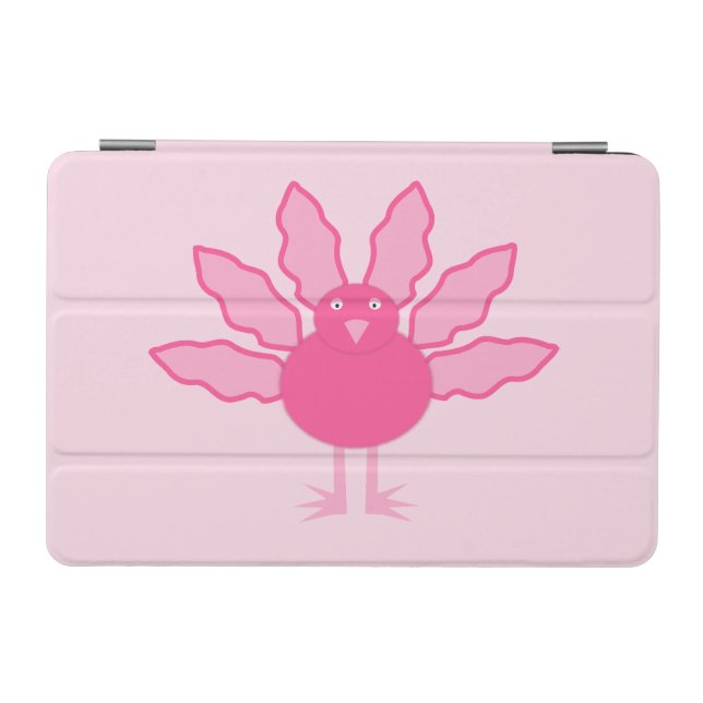 Pretty Pink Baby Girl Thanksgiving Turkey iPad Mini Cover (Horizontal)