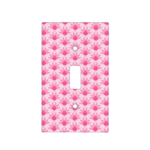 Pretty Pink Baby Girl Thanksgiving Turkey Nursery Light Switch Cover