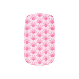 Pretty Pink Baby Girl Thanksgiving Turkey Pattern Minx Nail Art