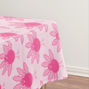 Pretty Pink Baby Girl Thanksgiving Turkey Pattern Tablecloth