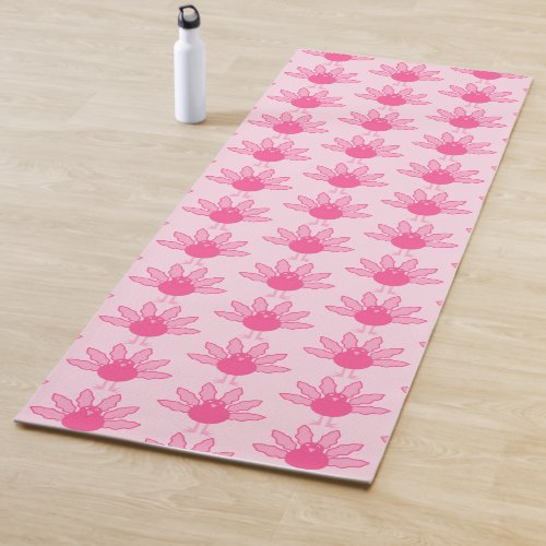Pretty Pink Baby Girl Thanksgiving Turkey Pattern Yoga Mat