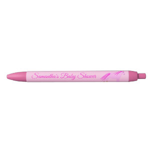 Pretty Pink Baby Girl Unicorn Baby Shower Custom Pen
