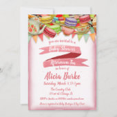 Pretty Pink Baby Shower Tea Party Invitation (Front)