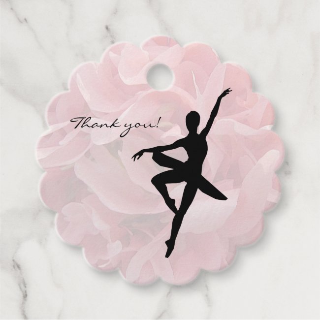 Pretty Pink Ballerina Gift and Favor Tag