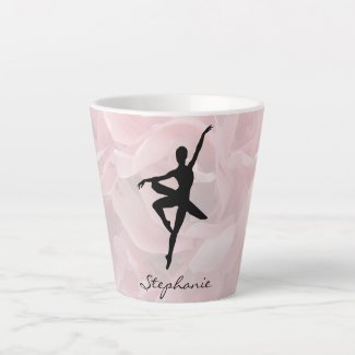Pretty Pink Ballerina Latte Mug